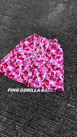 Pink Gorilla Baggy Jorts Now Available at Universal Streetwear®️                  #baggyjorts #baggy #widefit #outfit #StreetStyle #streetwear #baggystyle #jorts #jortsoutfit #fyp #sale 