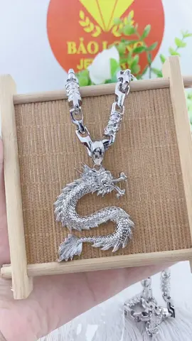 Bộ dây chuyền rồng 5D xi kim #trangsucnamdep #daychuyennam #daychuyenamdep #daychuyenrongnam #daychuyennammavang18k  