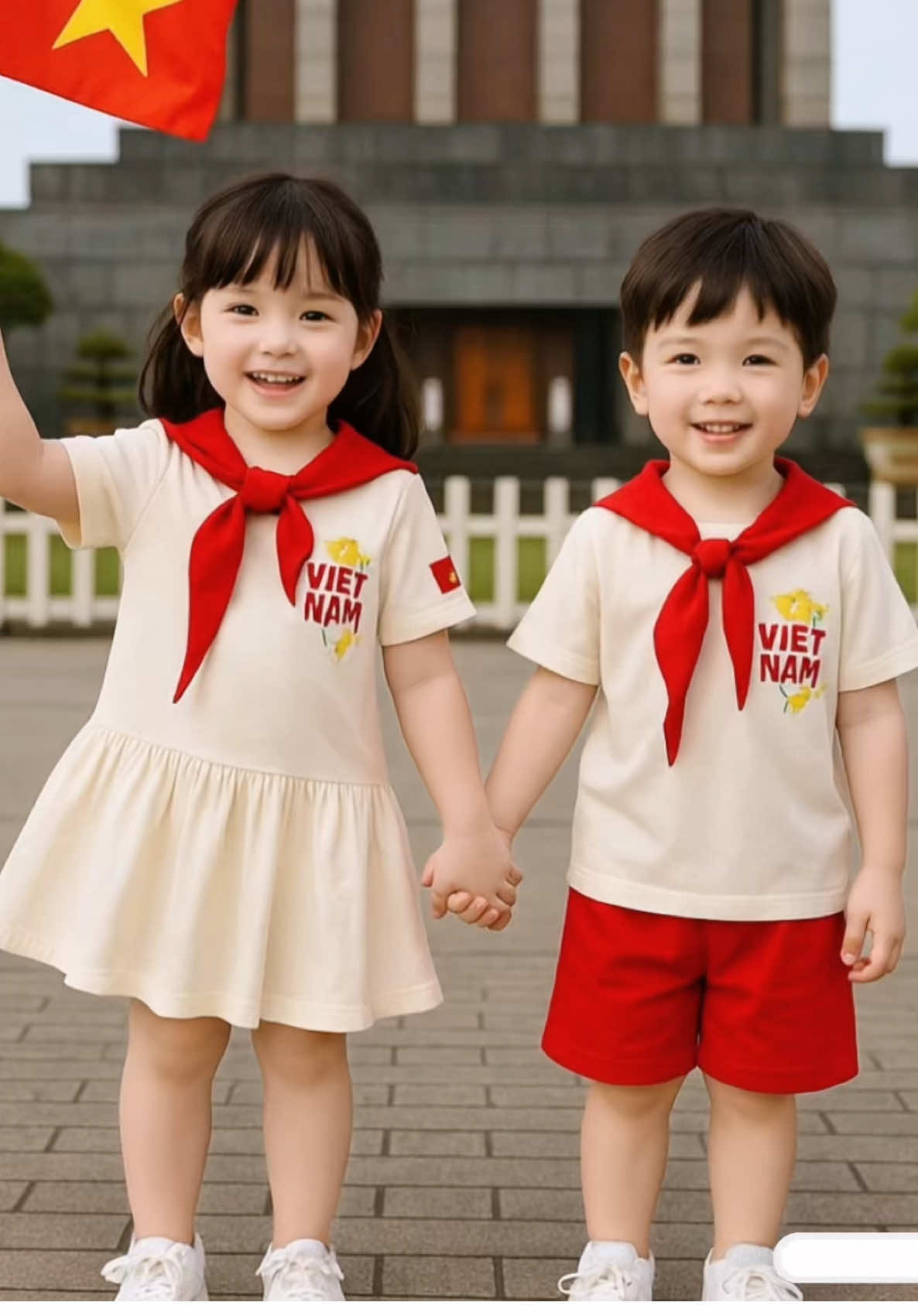 Bộ đồ mừng Quốc Khánh 2/9 của bé trai, bé gái xinh quá mẹ ơi #Xuhuong #quanaotreem #bemacchat #bodobetrai #bodobegai 