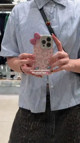 pretty phone case🎀✨ #phonecase #iphonecase #pink #hellokittylover #fyp #phonecaserecommendation 