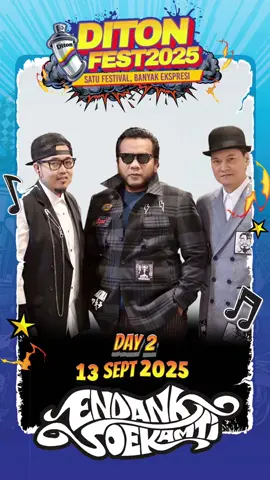 Siapa bilang kalau konser Diton Fest Day-2 adem ayem aja? Karena Endank Soekamti bakal bikin kalian nyanyi sampai jingkrak-jingkrak! Kira-kira kalian udah siap buat seru-seruan di Diton Fest belum? Kalau belum siap... ya harus siap dong 😝 📍 12–14 Sept 2025 – Museum Purna Bhakti Pertiwi 🎟 EARLY BIRD TICKET 2 EDISI GAJIAN AVAILABLE NOW – Beli sekarang di @loketcom #DitonPremium #DitonFest2025 #DitonSprayPaint #DitonKing #satufestivalbanyakekspresi #SprayAndRide #DitonFest 