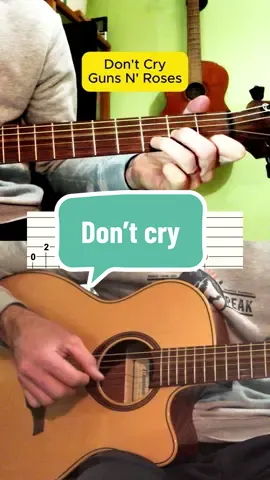 Jouer « don’t cry » des « guns n’ roses » #gunsnroses🌹🔫 #guitartok #guitartutorial #fyppp #guitarra #guitarlesson 
