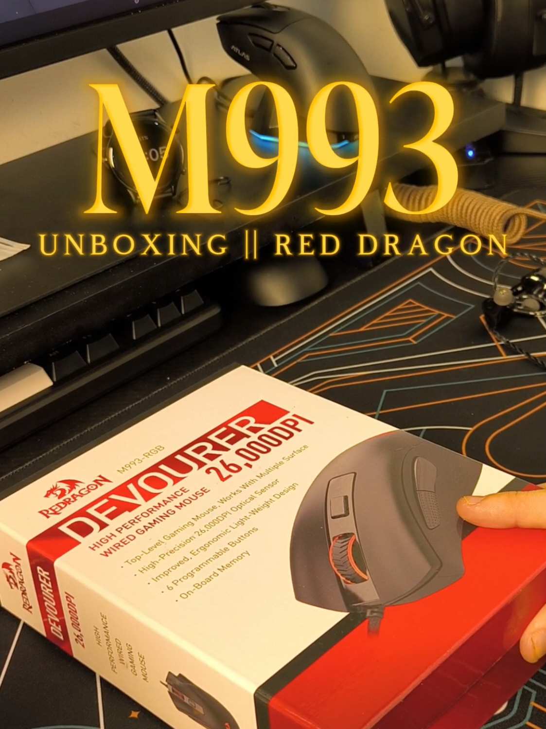 Red Dragon M993 Unboxing || #mouse #gamingmouse #budgetsetup #mousebudget #mousegaming 