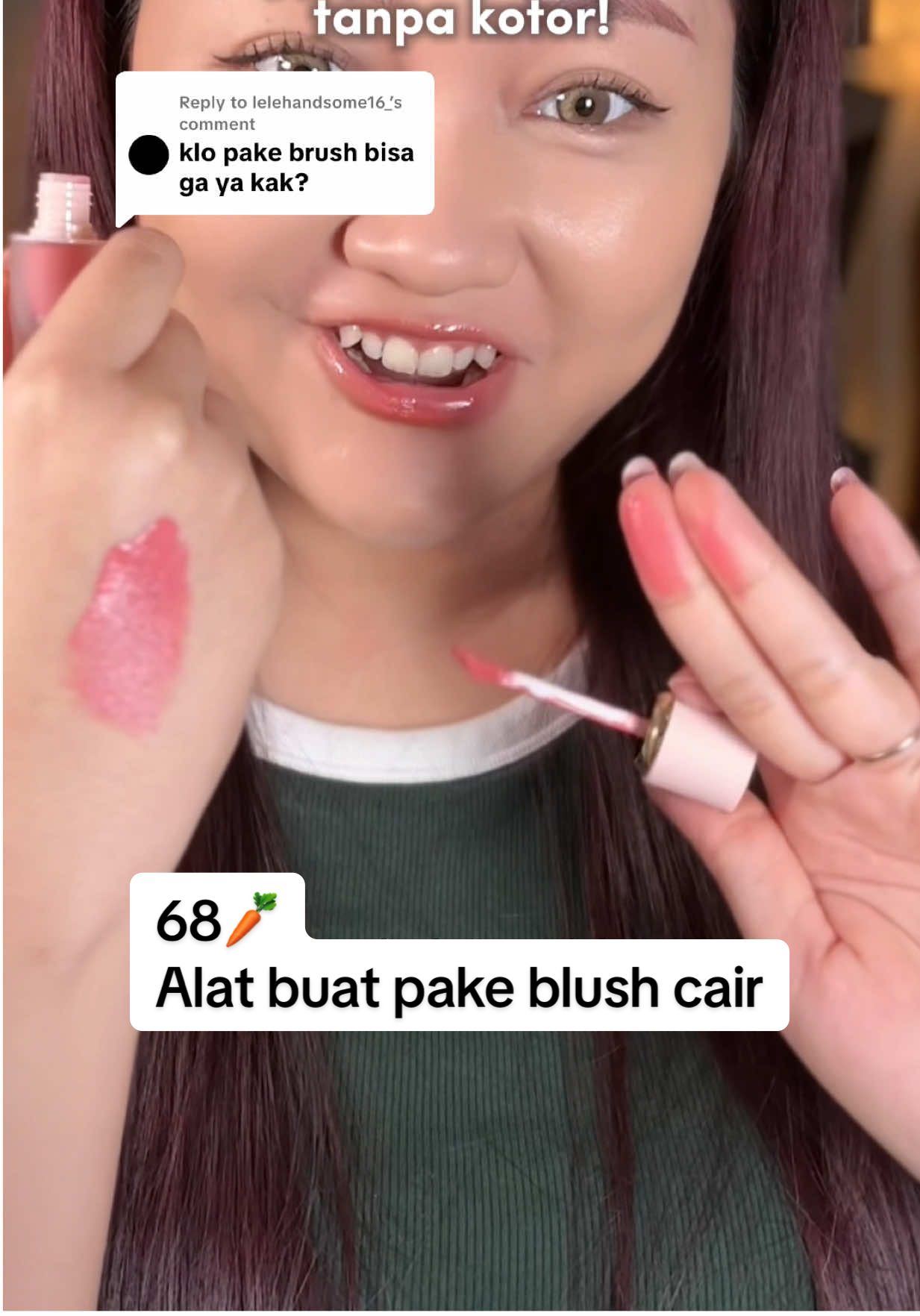 Replying to @lelehandsome16_ nih bep peralatan buat apply blush basah (liquid atau cream) #blushonlokal #blushhack #blushoncair #liquidblush #belajarmakeup