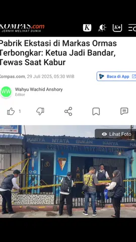 Direktorat Reserse Narkoba Polda Sumatera Utara (Sumut) membongkar sebuah home industry narkoba yang beroperasi di markas organisasi masyarakat (ormas) AMPI di Jalan Kantil, Kelurahan Aur, Kecamatan Medan Maimun, Kota Medan.  Penggerebekan dilakukan pada Jumat (25/7/2025) malam dan mengungkap praktik pembuatan narkoba jenis ekstasi secara ilegal di lokasi tersebut. 