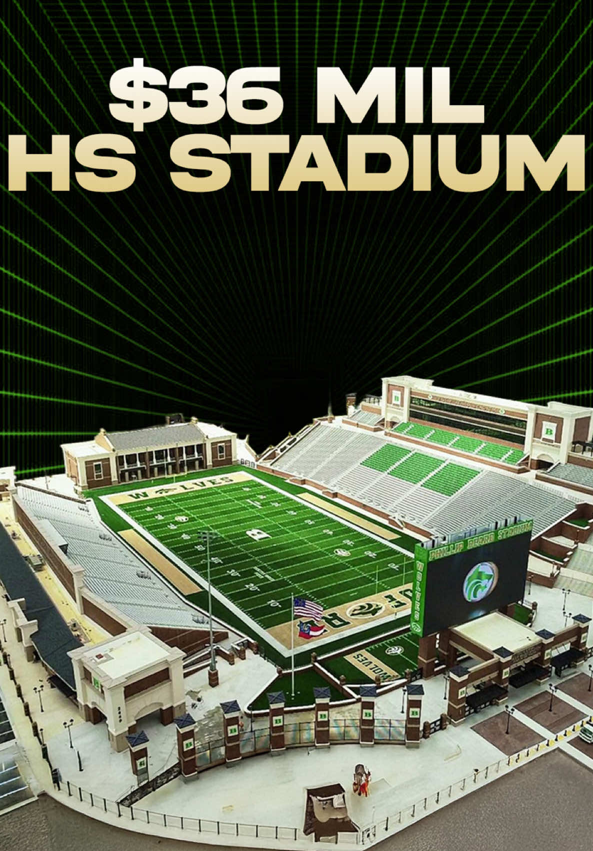 Buford High School in Georgia just built & opened a brand new $36 MILLION DOLLAR high school football stadium… and the place is nicer than some Division 1 FBS schools 😭😭