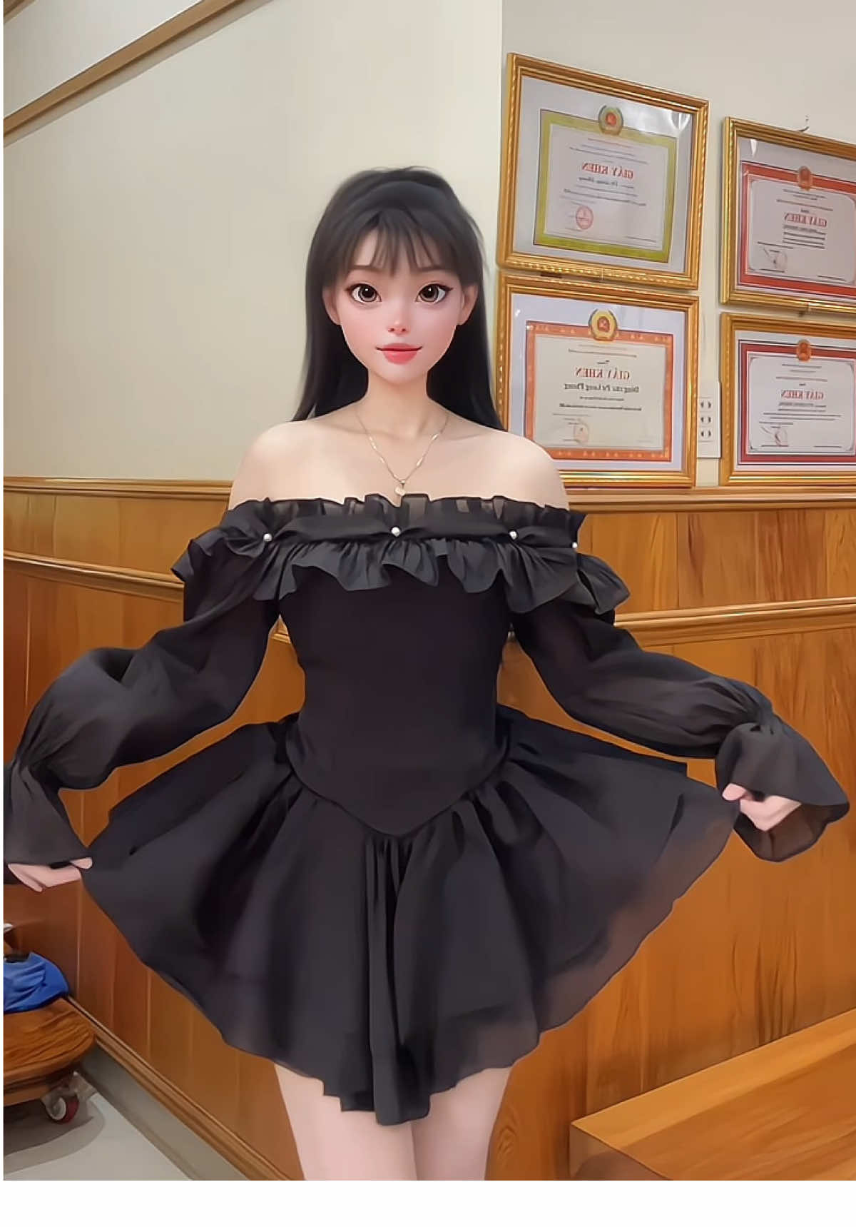 Váy tiểu thư #vayxinh #vaytieuthu #vaybanhbeo #vaycongchua #vayxinhmoingay 