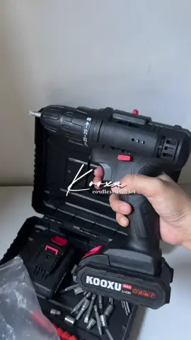 kooxu cordless heavy drill set!🧰 #kooxu #cordlesstools #cordlesselectric #cordlessdrill #cordlessdrillset 