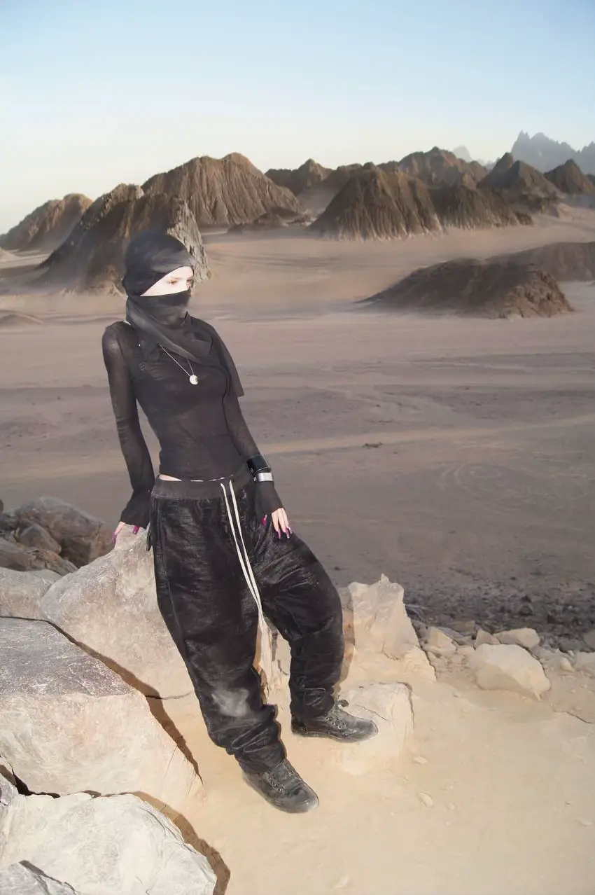 Carol Christian Poell chain and shoes  Rick owens long-sleeve and pants #rickowens #carolchristianpoell 