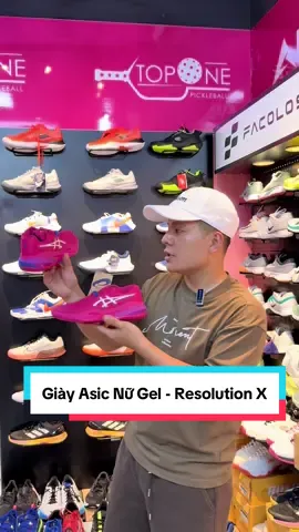 Giày Asic Nữ Gel - Resolution X #TopOnePickleball #TruyềnTruyền #giàypickleball #vợtpickleball #Asic #GelX #GelResolutionX 