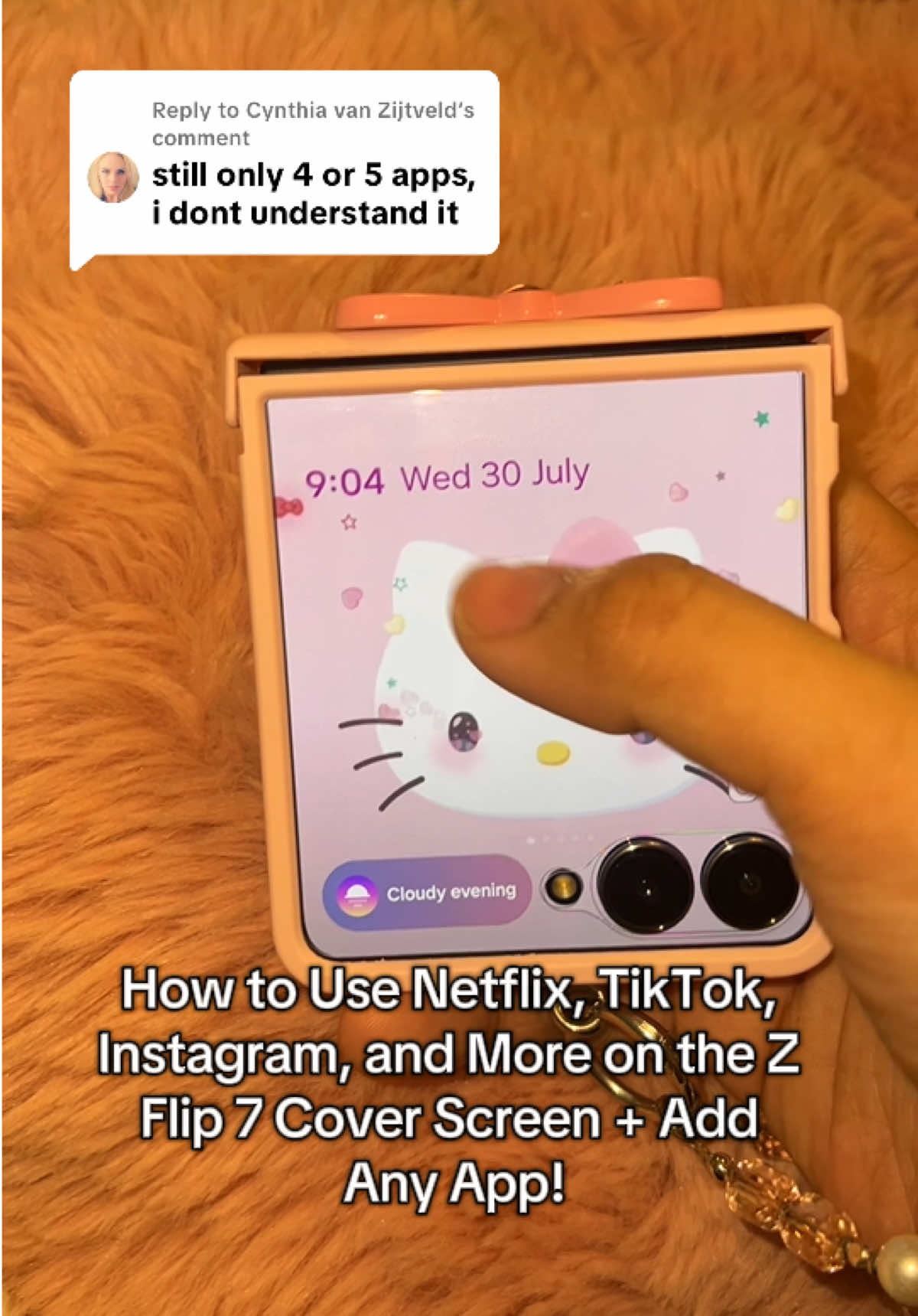 Replying to @Cynthia van Zijtveld How to Use Netflix, TikTok, Instagram, and More on the Z Flip 7 Cover Screen + Add Any App! #ZFlip7 #GalaxyZFlip7 #CoverScreenHack #GoodLockTutorial #SamsungTips #FlipGang #ZFlipCoverScreen #TikTokOnCoverScreen #TechTok #ZFlipTutorial #fyp #SamsungZFlip7 #SamsungPhilippines #SamsungPH 