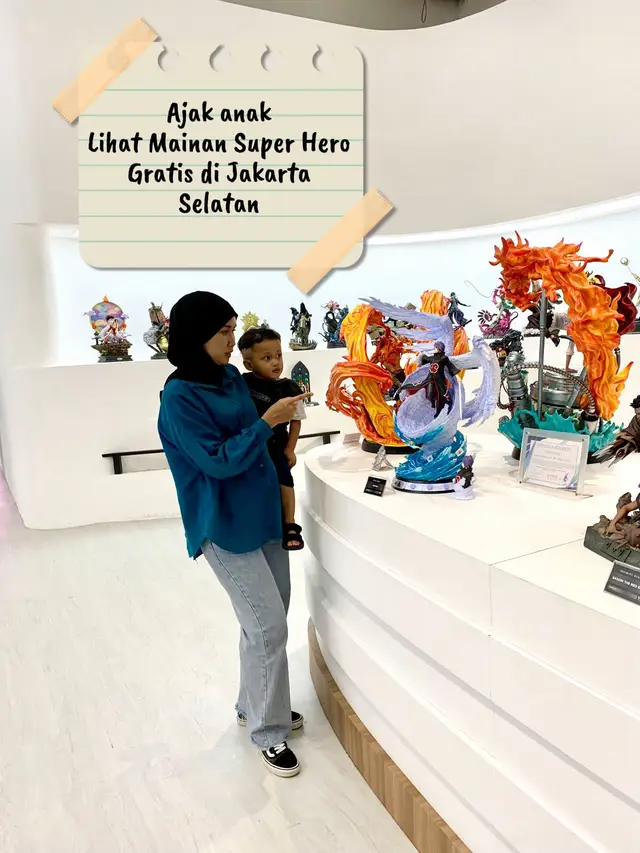 Udah pernah kesini?? Masuk ke dunia Superhero Gratis😎📸.  Koleksi nya banyak banget, action figure dan statue dari berbagai karakter Marvel & anime. Untuk masuk kesini free yaa🫶 Open 10:00 - 21:00 Buruan mampir kesini dehh! Asikk bener✨ #placetogojkt #lotteavenue #superheroes #explorejakarta #actionfigures #anime #fyp 