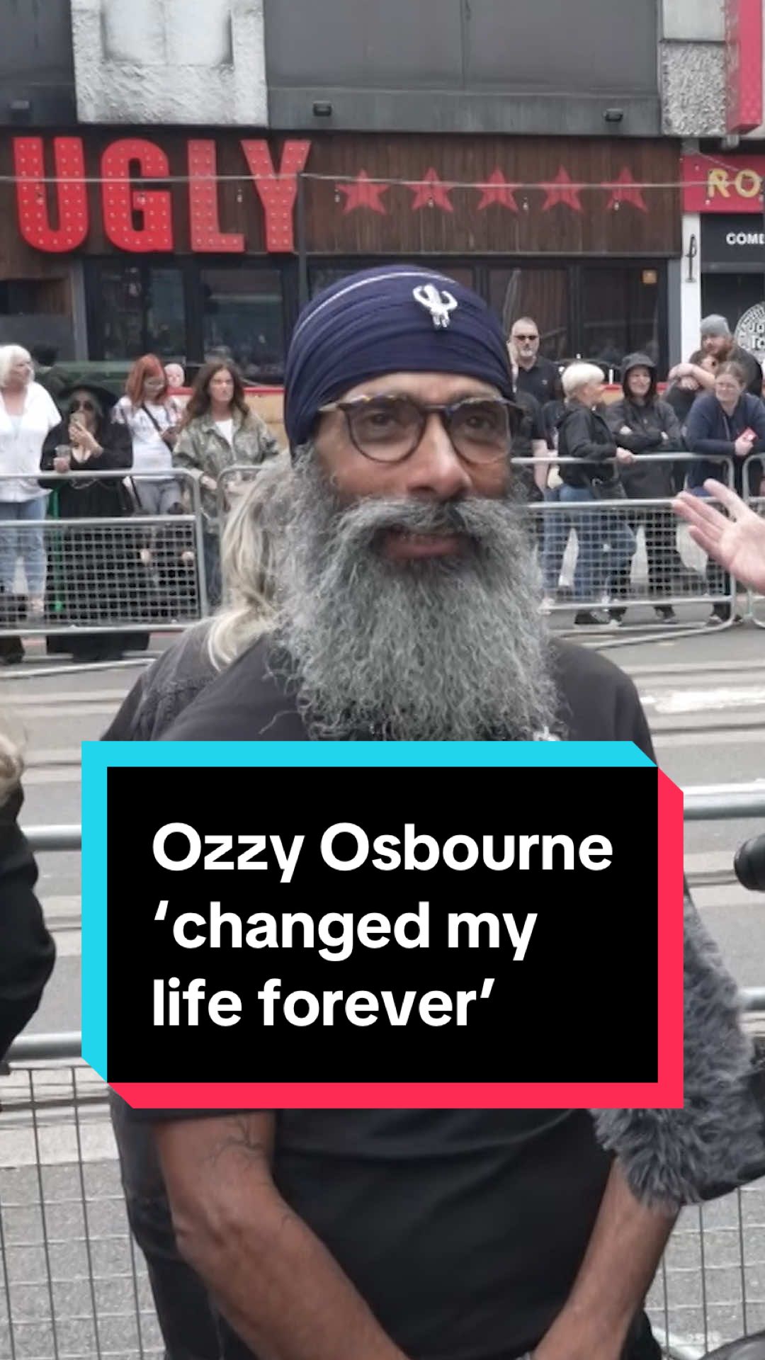Fans in Birmingham pay tribute to Black Sabbath frontman Ozzy Osbourne as they wait for his coffin to be driven through his home city. #OzzyOsbourne #BlackSabbath #Birmingham #Channel4News