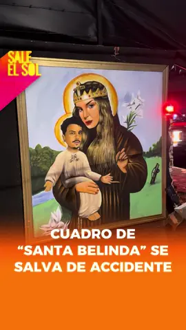 ¡Milagro en Metepec! 😱🚨 ¡Una camioneta chocó contra un bar pero el cuadro de #SantaBelinda quedó intacto! 💃🏻🎤☀️📺 #SaleElSol #Belinda 