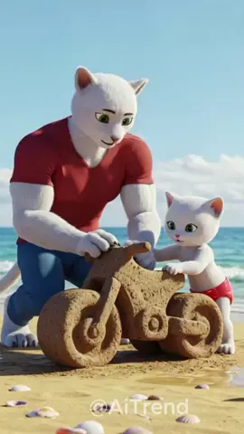 Kitten’s Mud Bike Broken 💔 But Dad Builds Heavy Bike That Shocks Everyone!#cat #kitten #shorts #unitedstates #unitedkingdom 