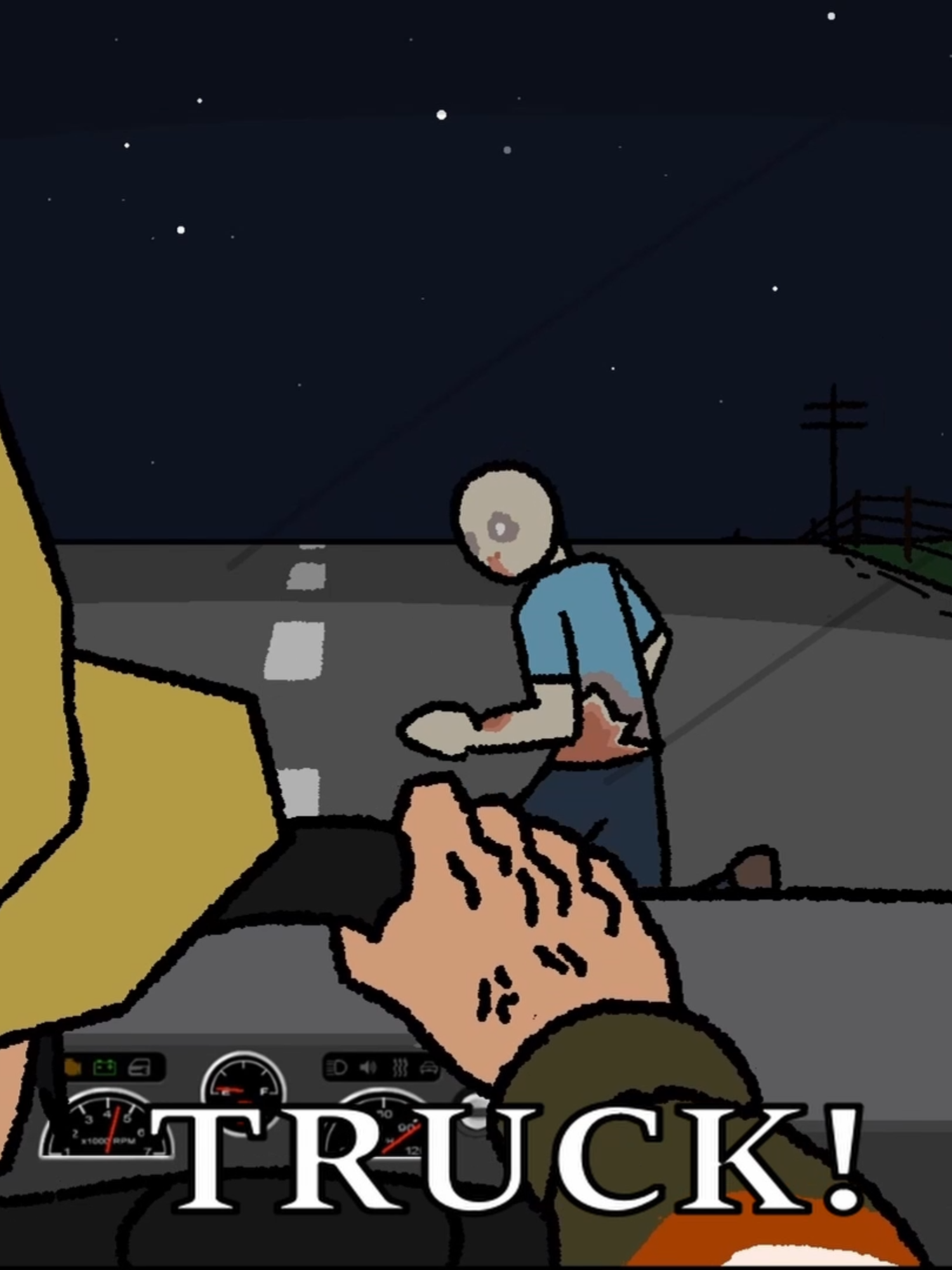 Survivor Runs Over Zombie | Project Zomboid - Animation #asgore #drivinginmycar #memes #animation #projectzomboid #asgorerunsoverdess