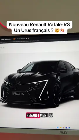 Renault Rafale-RS 2026 🚨‼️ Concurrente directe du 3008-RS ? On a encore une voiture ultra sportive ressemblante à un Urus c'est dingue 🔥🔥 #voiture #automobile #renault #renaultsport #rafale #urus #humour #fyp PS : Ceci est une voiture concept.