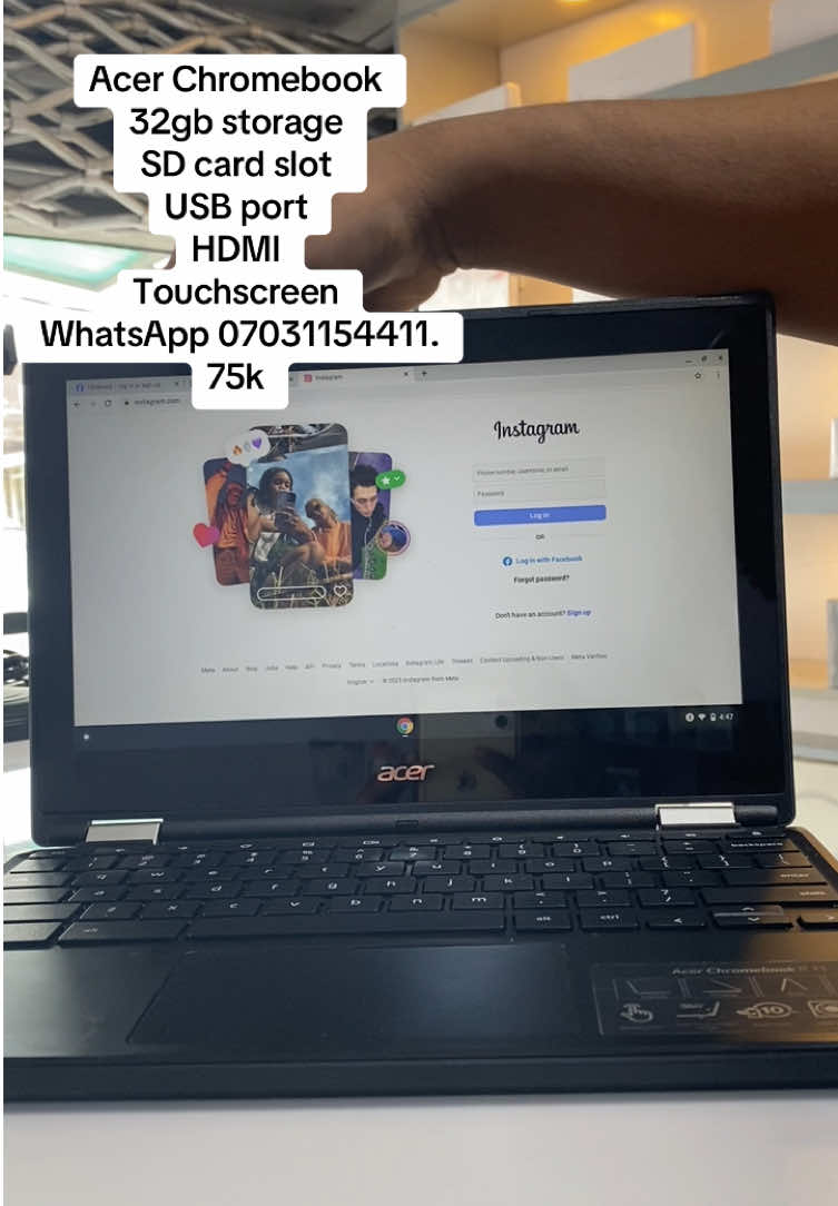 Acer Chromebook. (Uk used) 32gb storage  SD card slot  USB port  HDMI  Touchscreen #chromebook #acerchromebook #laptop #tablet   