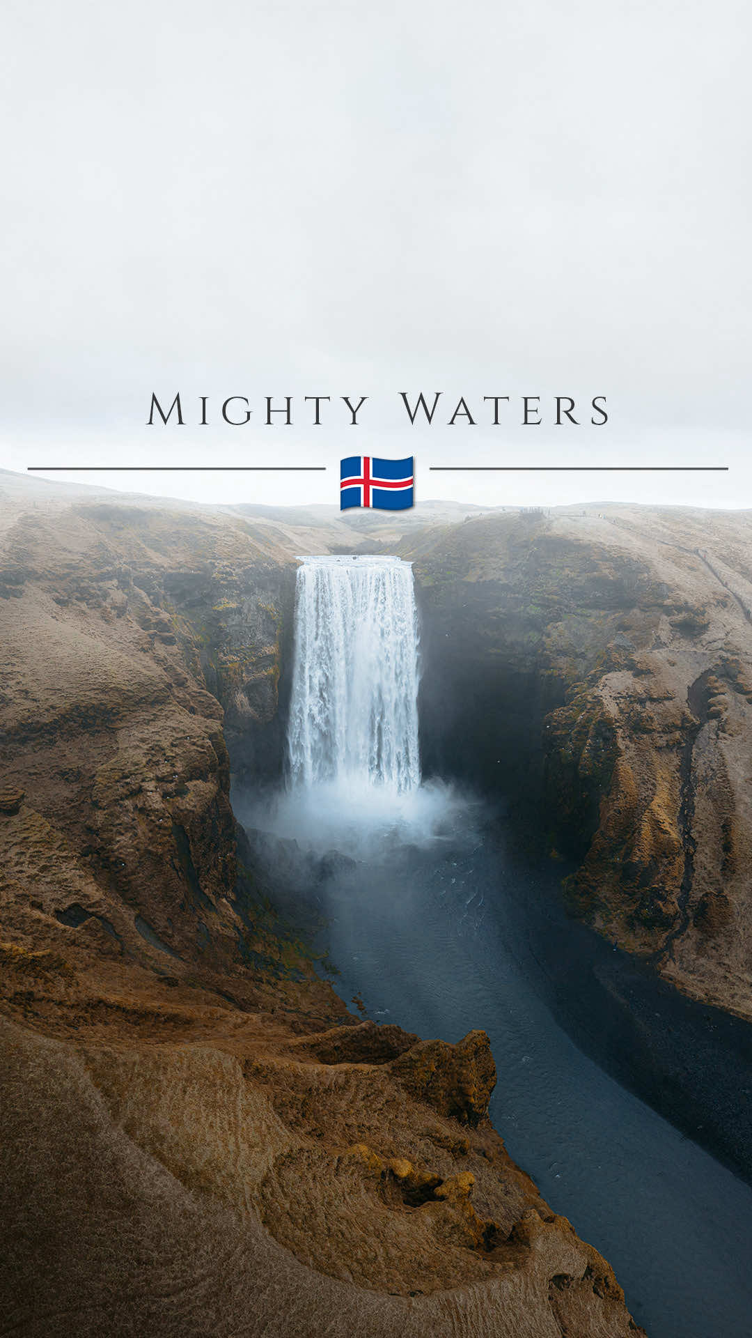 MIGHTY WATERS • • • EN This place feels like a another planet 😲 DE Der Ort fühlt sich wie auf einem anderen Planeten an 😲 #skogafoss #iceland #icelandic #places #placestogo 