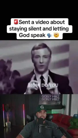 🚨Sent a video about staying silent and letting God speak 🗣️ 