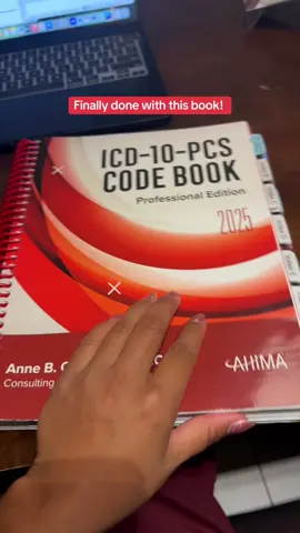 ✨ Finally. DONE. With. My. PCS. Book. 😮‍💨 This thing has been haunting me for weeks — flipping, coding, double-checking, then second-guessing everything 🤯. It’s been late nights, early mornings, and “wait, where’s that in the index again?” moments. Not gonna lie… I’m feeling all kinds of emotions right now — proud, exhausted, and kinda nervous because CPT is next 😅. But for today, I’m just letting myself breathe and enjoy this little win. One chapter at a time. One book at a time. And now, PCS ✅. On to the next. 📚💪  #medicalcodingstudent #medicalcodingjourney #SelfPacedStudy #icd10pcs #medicalcoding #CCSPrep #SelfPacedStudy #fylpシ #StudyWithMe #CodingWithLiza 