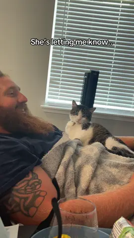 That’s her man now I guess.. #fyp #fypシ #catsoftiktok #catslovers #cat #husband #hubby #theboyismine 