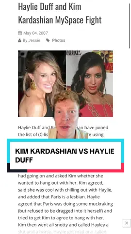 Side note- I miss Kim’s old face 😔 #hilaryduff #lindsaylohan #oprah #krisjenner #onthisday 