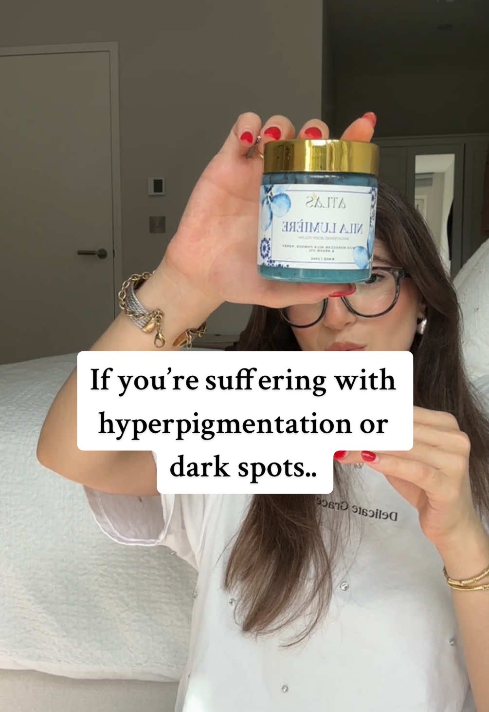 If you suffer with hyperpigmentation and dark spots in your body, you need this Nila scrub! It has honey, argan oil and nila to gently buff away the dullness and brighten your skin without any harsh chemicals!!! Comment Atlas i’ll send you the link to sign up for early access and 10% off your first purchase❤️ Atlas Elixir is launching in 10days !!!  #bodycare #bodyscrub #scrub #gentlescrub #nila #arganoil #hyperpigmentationtreatment #hyperpigmentation #darkspots #solution #hydratedskin #brighteningmoisturizer #brighterskin #viral 