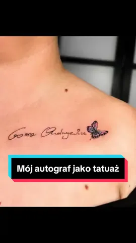 Moja fanka Madzia poprosila mnie o tatuaż na jej ciele w postaci mojego autografu! To jest dla mnie ogromne docenienie mojej twórczości, a także mojej osoby jako artystki ❤️ Dziękuję Ci bardzo Madziu ❤️#tattoo #tatuaż #autograf #gosiaandrzejewicz 