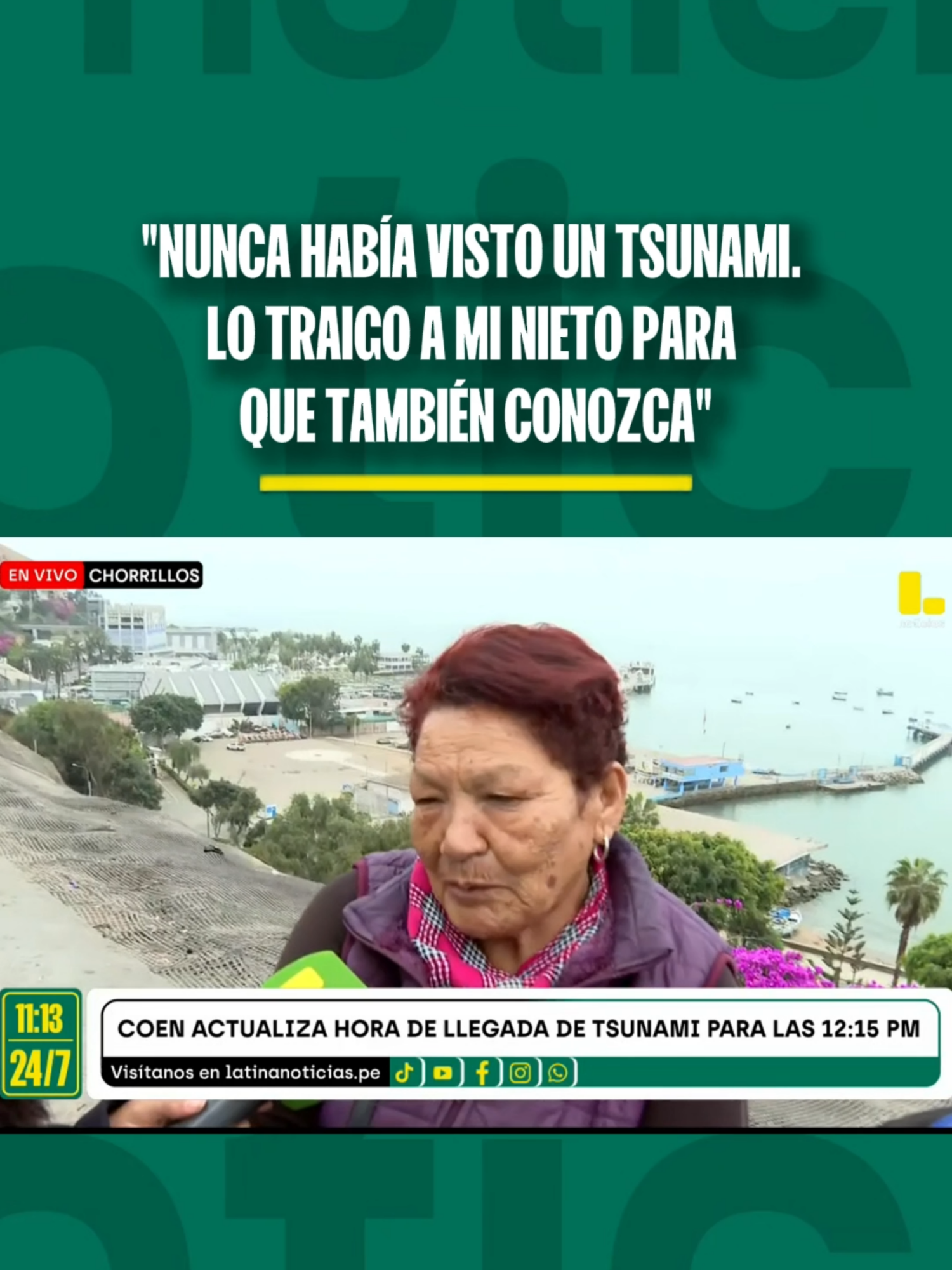 🔴Una señora acudió junto a su nieto a ver la llegada del 