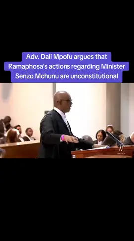 Adv. Dali Mpofu argues that Ramaphosa's actions regarding Minister Senzo Mchunu are unconseltutional. #handsoffmkhwanazi #presidentcyrilramaphosa #trending #viralvideo #vusicatmatlala #followme #juliusmalema 