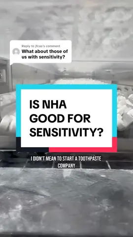 Replying to @jfcas nano hydroxyapatite is excellent for soothing sensitivity, and it’s an equally effective remineralizing agent compared to fluoride #sensitiveteeth 