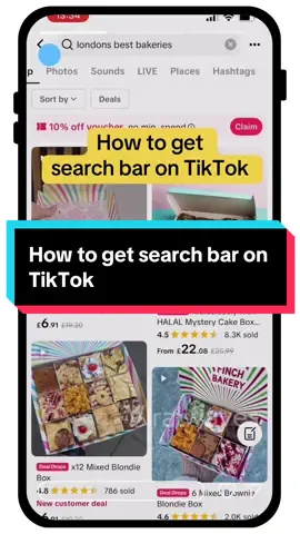 How to get search bar on TikTok #searchbar #searchbartiktok #tiktoksearch #tiktoksearchbar 