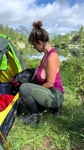 Almost 2,000 meters up… and nature rewards you like this #tent #madygio #nature 