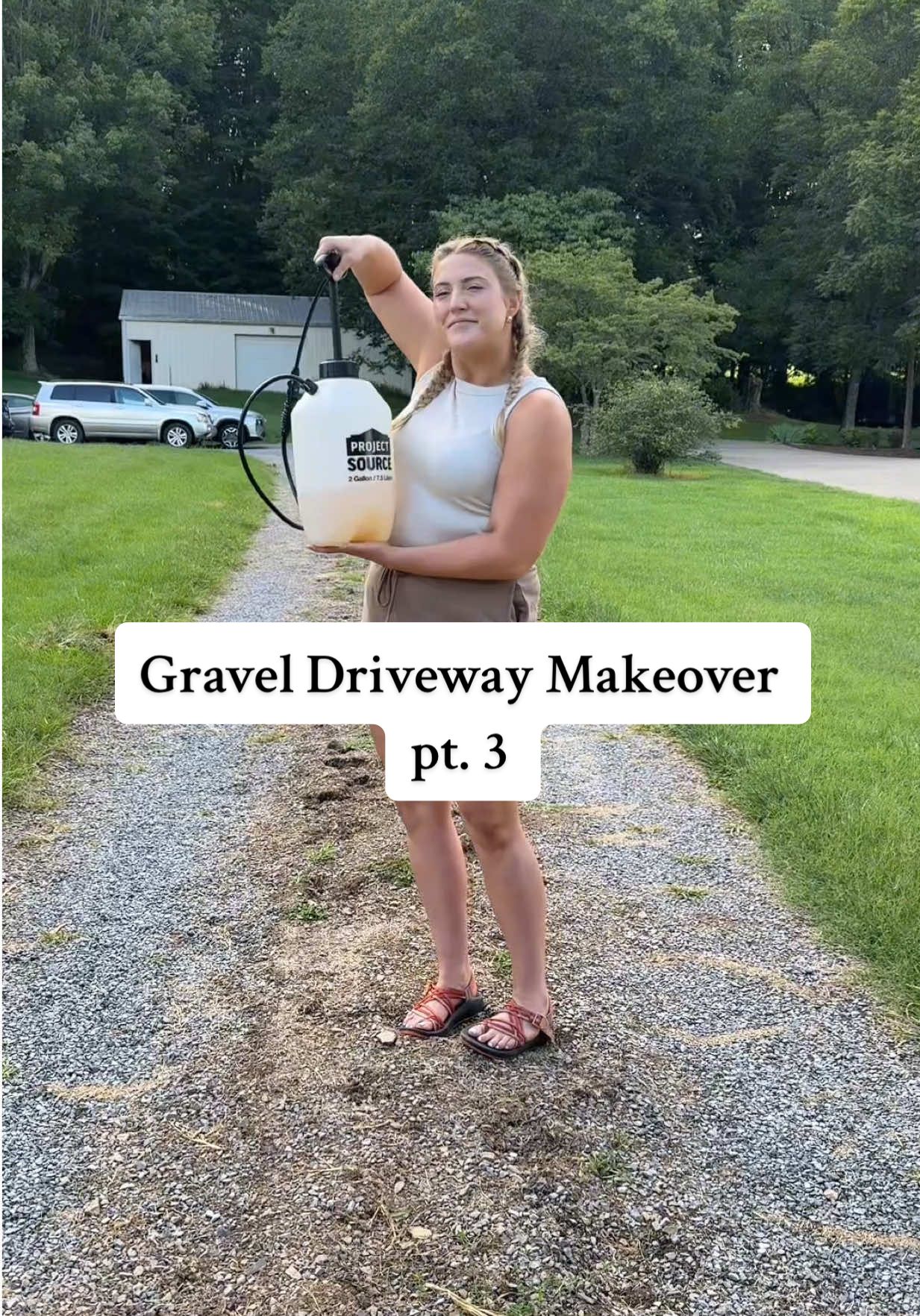 I’m finally taking y’all‘s advice when it comes to deleting my gravel driveway!  #graveldriveway #driveway #homeimprovement #homeproject 