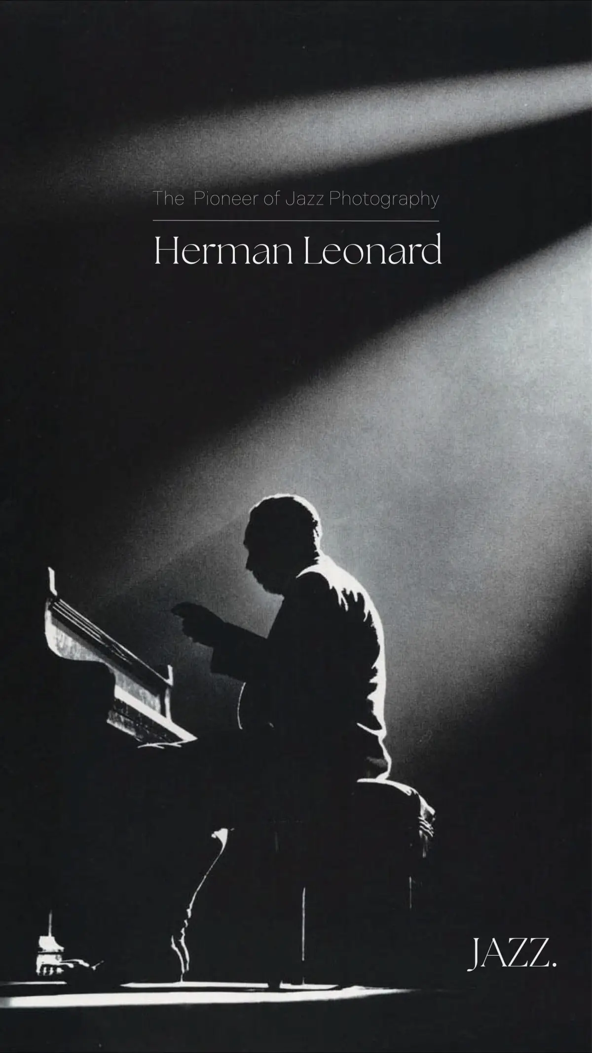 Herman Leonard is an American photographer, mainly known for his portraits of jazz stars in the 1940s.  Leonard learns photography from the famous portraitist Yousuf Karsh, and begins by making portraits for magazines. But it is in jazz clubs that he will realize his most beautiful work by photographing his greatest idols (Charlie Parker, Billie Holiday, Dexter Gordon, Ella Fitzgerald, Ray Brown, Dizzy Gillespie, Sarah Vaughan, Duke Ellington, Gerry Mulligan, Fats Navarro, Louis Armstrong...). #jazz #music #sad #photography #piano #soul 