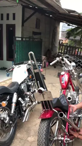 readyy dua duanya tinggal pilih aja 🚨🤝 #motorcustomindonesia #choperindonesia 