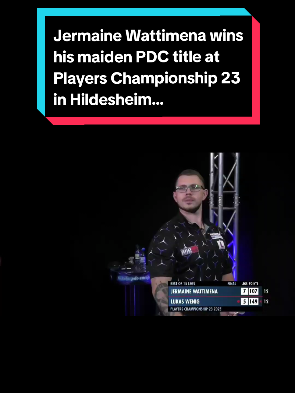 Jermaine Wattimena wins his maiden PDC title at Players Championship 23 in Hildesheim... #fyp #viral #viralvideo #letsplaydarts #darts #dartstagram #dartsofinstagram #dartsoftiktok #darttok #dartstok #dartscommunity #bulls #bullsdarts #pdc #playerschampionship #playerschampionship23 #hildesheim #jermainewattimena #themachinegun #themachinegunjermainewattimena 