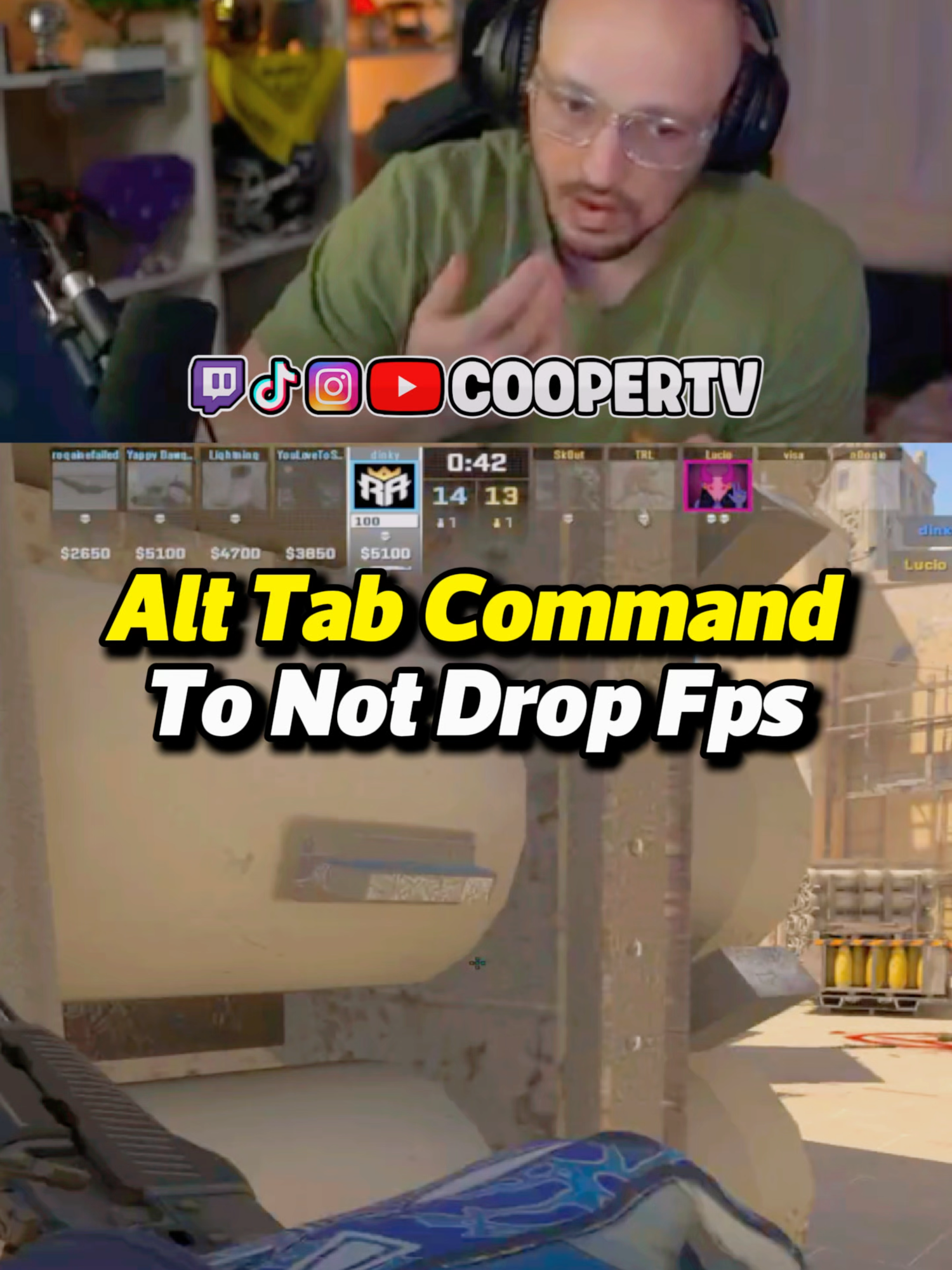Alt Tab Command To Not Drop FPS #cs2 #counterstrike #csgo #cs2clips