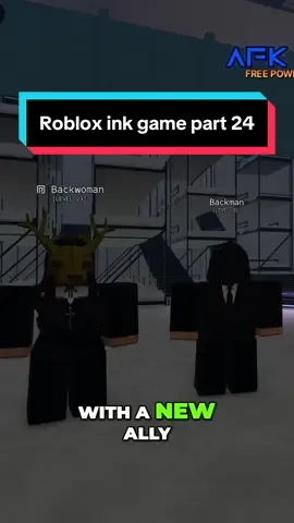 The Backman meets @The Backwoman #inkgame #funny #squidgame #roblox 