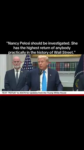 President Trump on Nancy Pelosi's trading:#news 