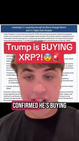 #Trump is Buying #XRP 😨🚨 #Crypto #Cryptocurrency #Cryptok #CryptoTrading #Bitcoin #Ethereum #BTC #ETH #Ripple #RLUSD #DOGE #Memecoin #TradeshipUniversity #Solana #ADA #Hbar 