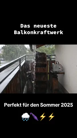 Das perfekte Balkonkraftwerk für den grössten Jahrhundertsommer seit #rudikarell #sommer #regen #balkonkraftwerk #guteenergie #satire #geldsparen 