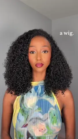 @WestKiss Hair omg…😭😍the way my hair is about to grow like crazy under this wig. this is my hair idec #halfwig #wig #westkisshair  #tiktokshop #naturalhair #curlyhair #protectivestyles #blackgirlhair