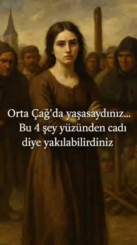 Bugün “sıradışı” olanı seviyoruz. Ama Orta Çağ’da farklı olmak… ölüm sebebiydi. Şifayla ilgileniyorsan, cadıydın. Solaksan, şeytana hizmet ediyordun. Bekârsan, tehlikeliydin. Kadınsan… zaten şüpheliydin. Tarih sadece geçmişi değil, bugünü de anlatır. #cadı #ortaçağ #tarih #kadınlık #bilgi 