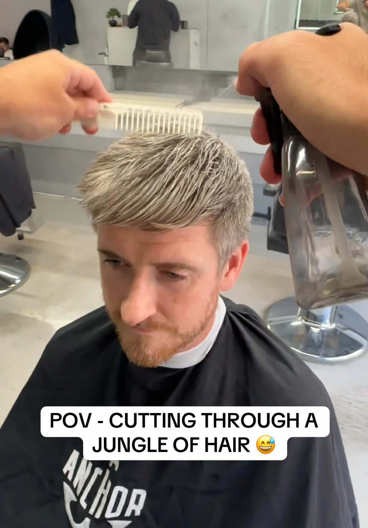 POV - CUTTING THROUGH A JUNGLE OF HAIR  #pov #SATISFYING  #ASMR  #tutorial #hairstyle  #fyp #foryou 