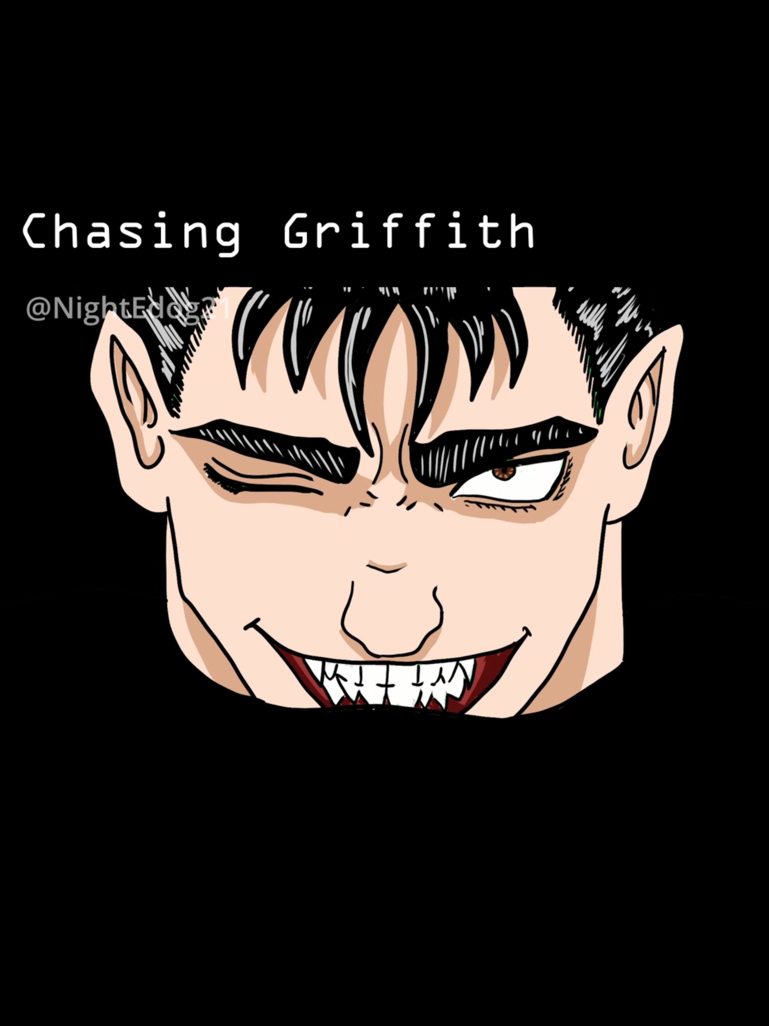 CHASING GRIFFITH DOWN RIGHT AFTER THE ECLIPSEEEEEEE! #berserk #Guts #gutsberserk #griffith #griffithberserk #drivingmycar #animationmeme #animation #beer #meme