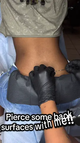 Book me for your back surface piercings with 90° staple bars!!🫶🏽🫶🏽 #piercedbymiyaa #fypシ #viral #ct #piercer 