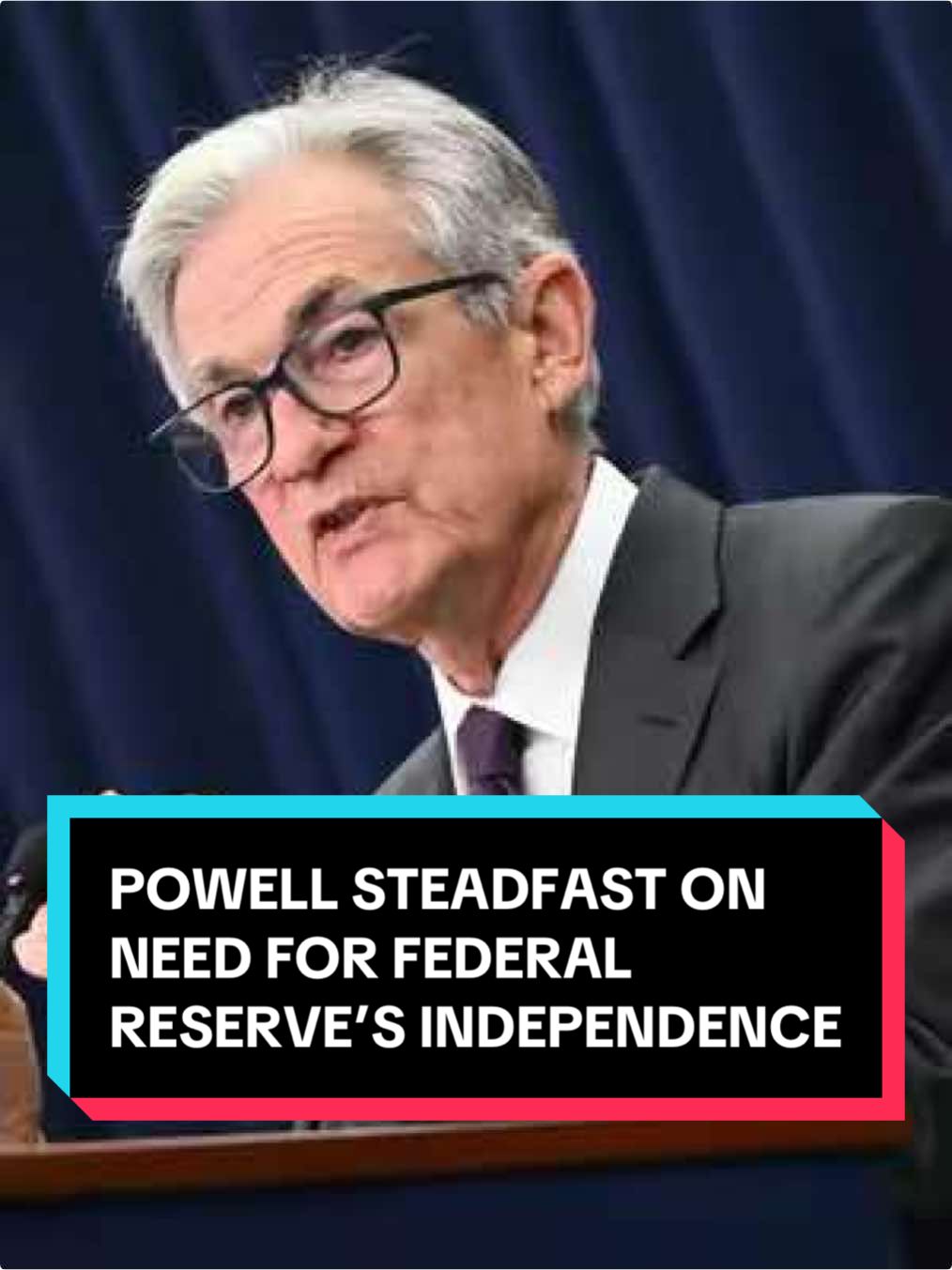 Federal Reserve Chair Jerome Powell said during Wednesday’s press conference that the Fed’s independence should continue to be 