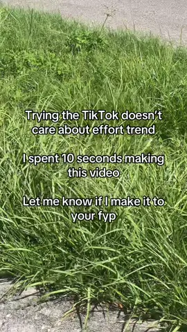 Does TikTok really care or is it all about trending sounds and engagement not the effort in your content #fyp #noeffort 